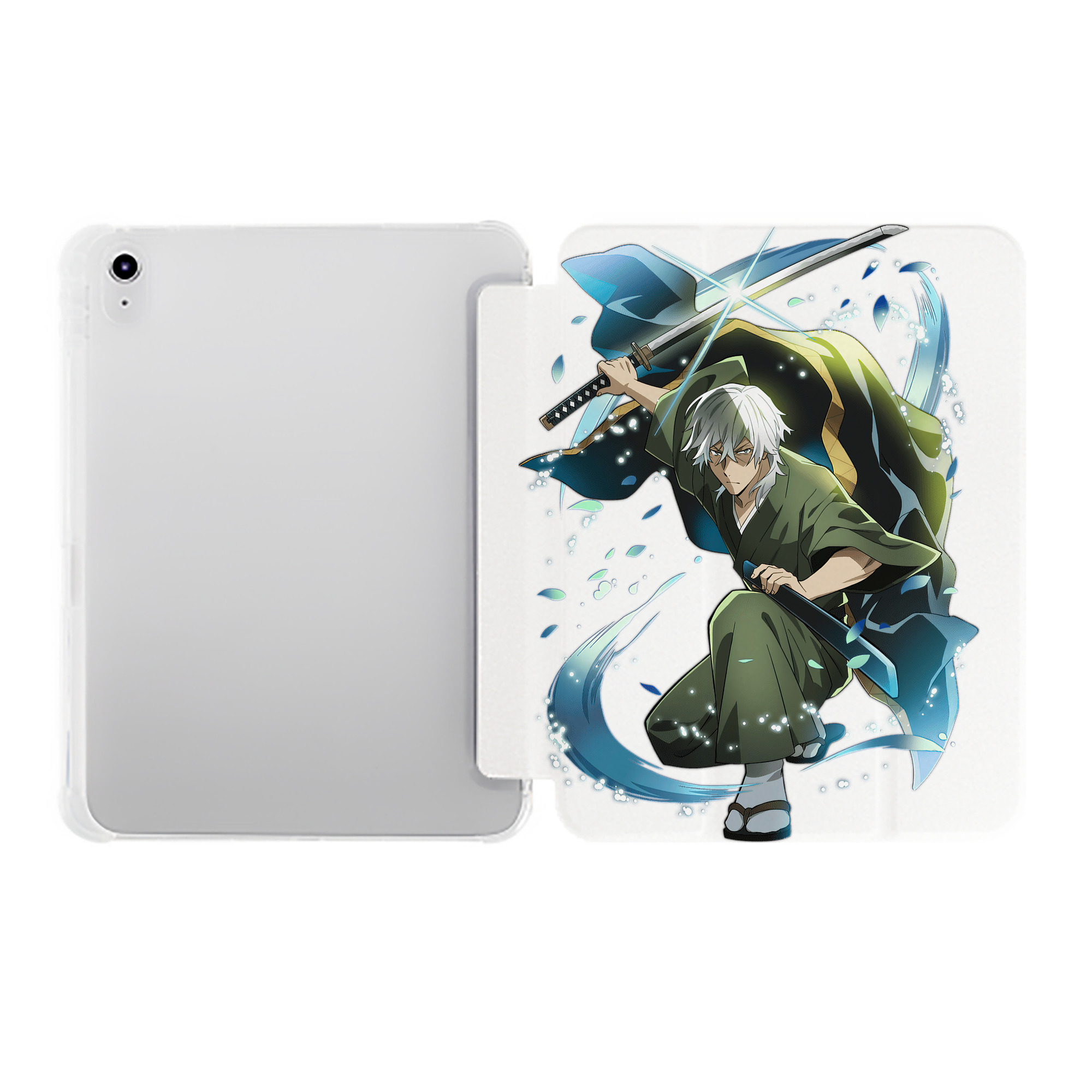 （画像用） 文豪ストレイドッグス Bungo Stray Dogs IPad ケース ペン収納付き 三つ折りスタンド PUレザー×シリコン 対応機種9.5/10.5/10.9インチ